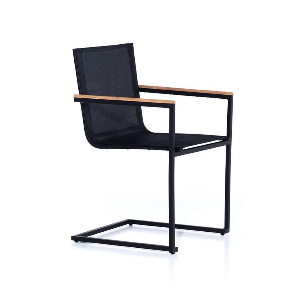 SPISEGRUPPE SENSUM SKURU BORD + 6 STOLER SVART
