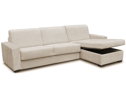 CITY - Canapé lit Varsavia canapé 3 places angle reversible beige140