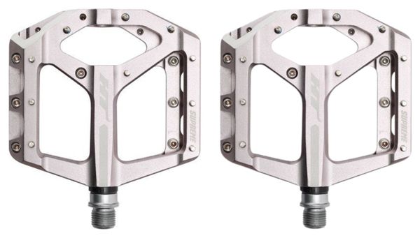 Paires de Pédales Plates HT Components Supreme ANS10 Gris