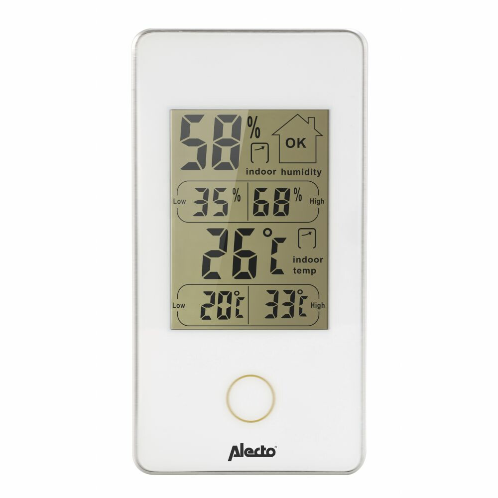 Alecto Digitale Binnenthermometer & Hydrometer WS-75