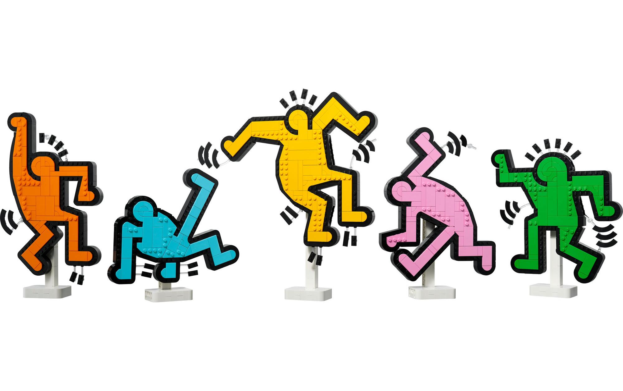 Art Keith Haring Tanzende FigurenLego Wohnzimmer-Deko zum Aufhängen