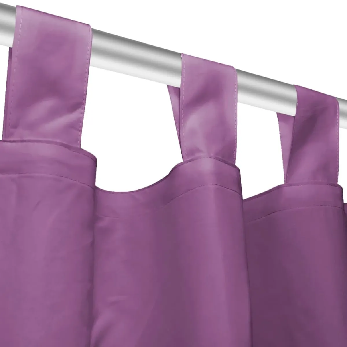 VidaXL Rideau occultant avec boucles 2 pcs - Lilas