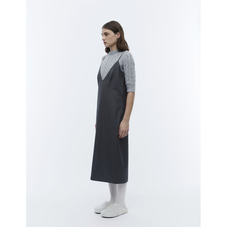 2NDDAY 2ND Medellin - Pinstripes Dark grey melange