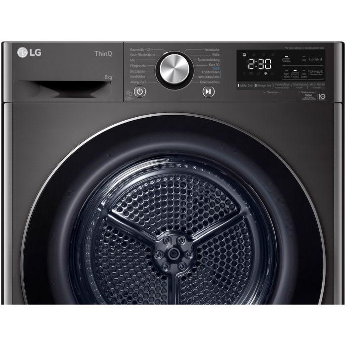 LG Wärmepumpentrockner RT80V9B Schwarz