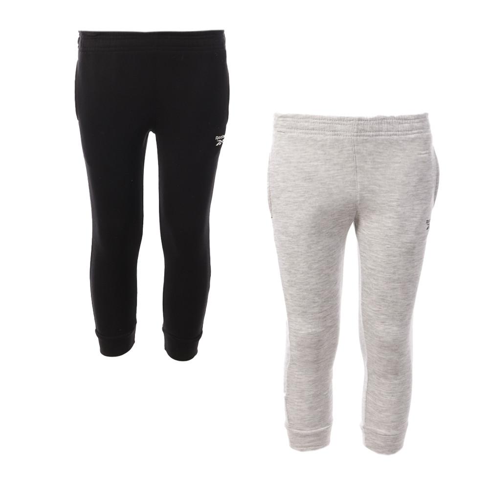 Reebok 2x Joggings Gris/Noir Garçon Reebok Spun
