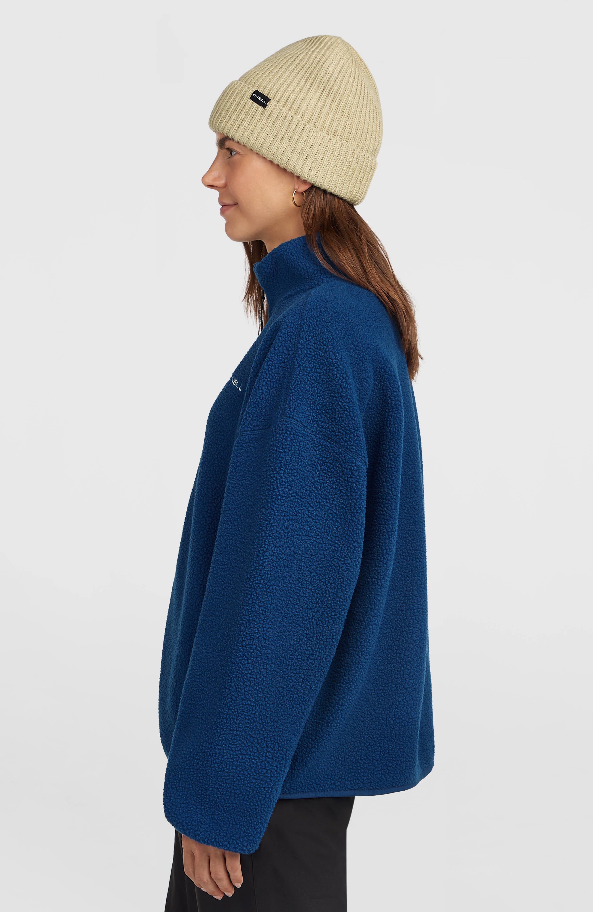 Must-Have High-Pile fleecevest met volledige rits