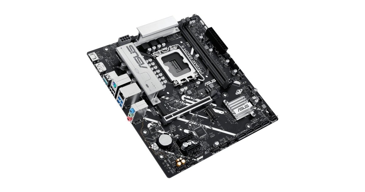 ASUSPRIME B860M-K socket 1851 moederbord  (2.5 Gb-LAN, Sound, µATX)