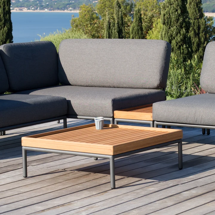 HOUE - LEVEL-LEVEL 2 Couchtisch, 81 x 81 cm, dunkelgrau