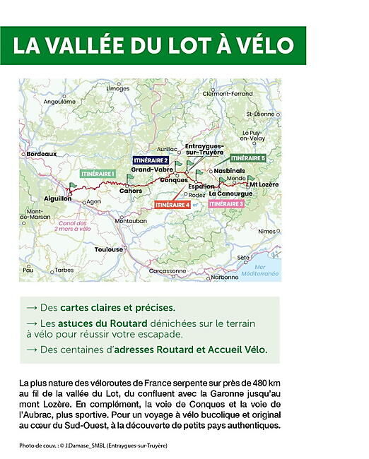 HACHETTE - VALLEE DU LOT A VELO ROUTARD