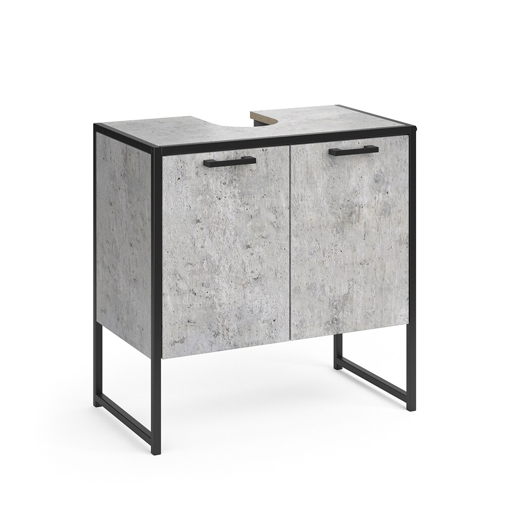 Vicco Wachtischunterschrank Beton Fyrk Badschrank Waschbeckenunterschrank Unterschrank