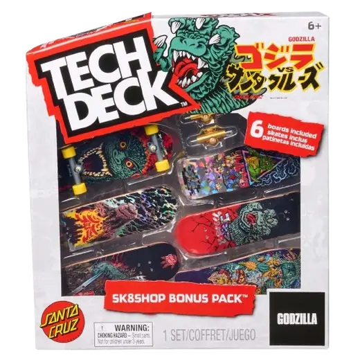 Tech Deck Godzilla Sk8shop Bonus Pak Fingerboards | SkatePro