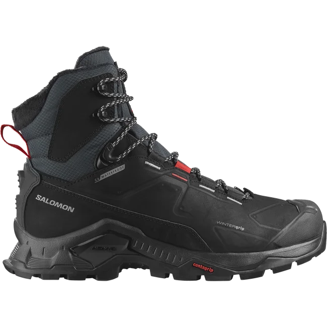 QUEST WINTER THINSULATE™ CLIMASALOMON™ WATERPROOF  Chaussures d’hiver unisexes Black/GojiBerry/Monument