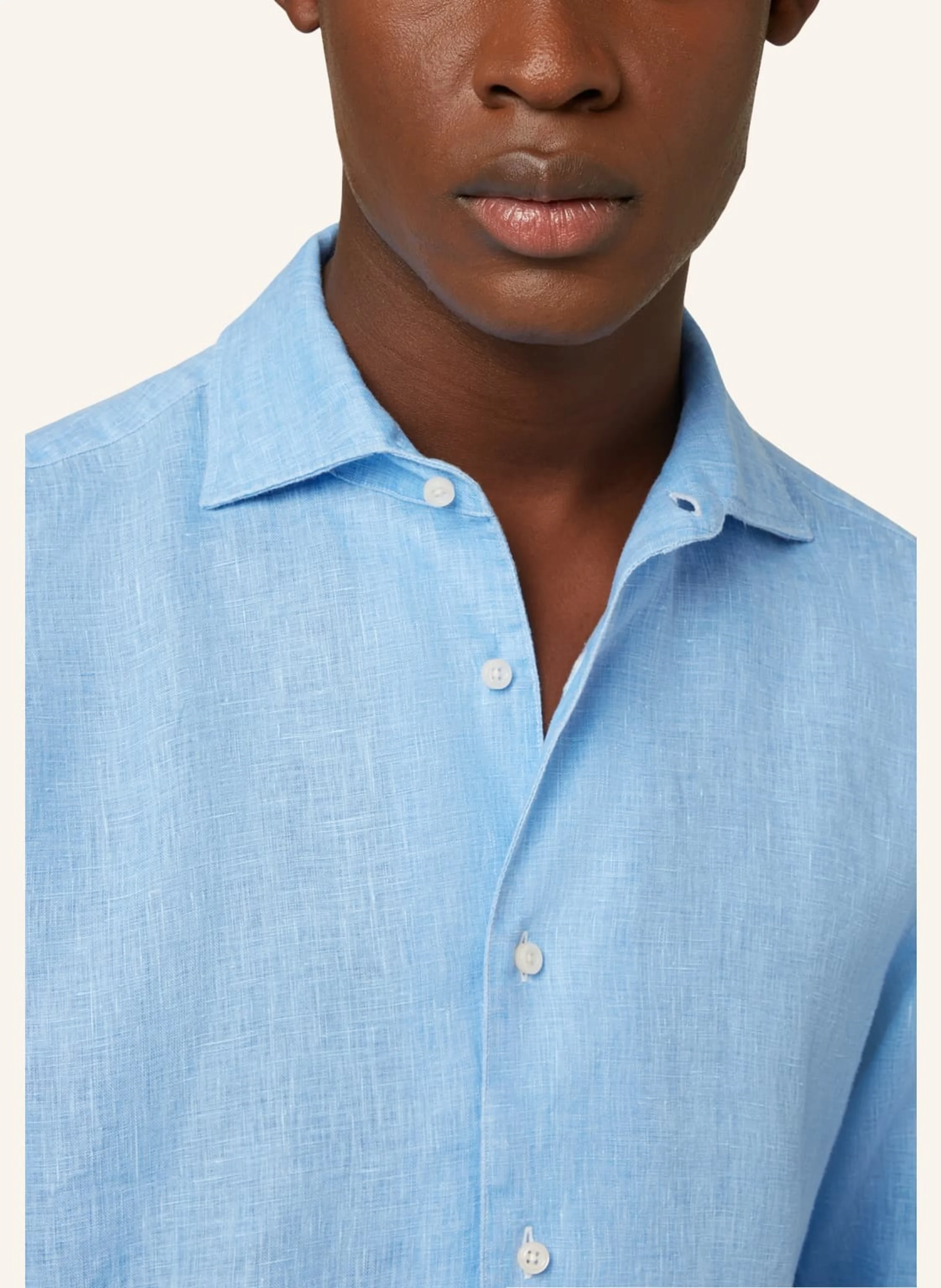 BOGGI MILANO Leinenhemd Regular Fit