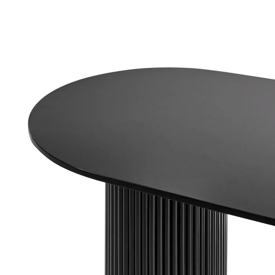 SHERIDAN - Eettafel - Zwart - MDF