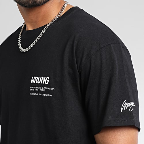 Tee Shirt Oversize Large Independent Noir Blanc