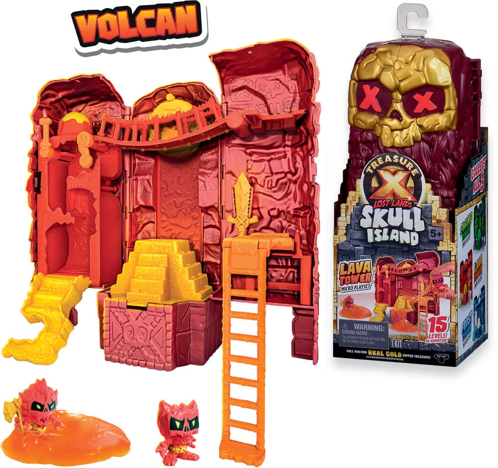 TRESOR X - DONJON SKULL ISLAND VOLCAN - 22 CM