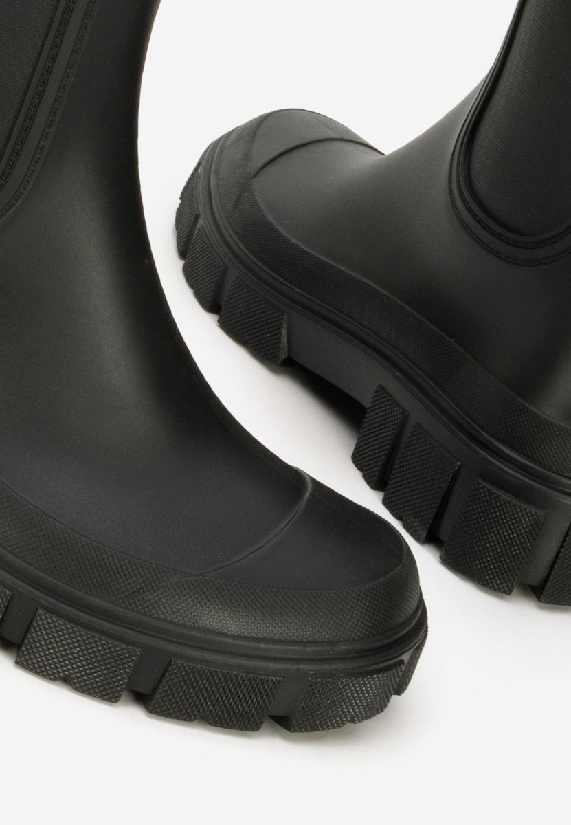 Bottines en caoutchouc noires Aimeea