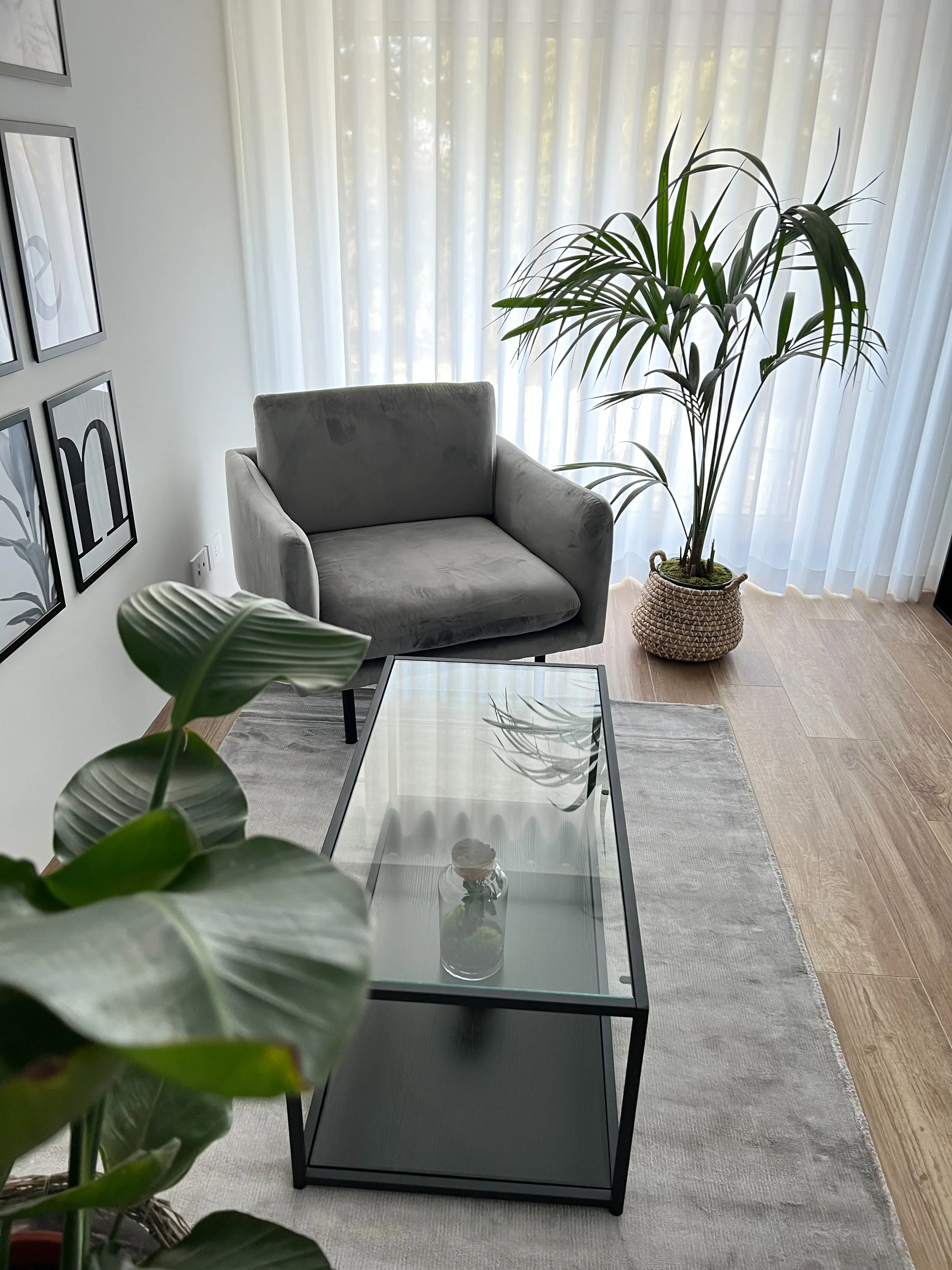 Salontafel MEDORA Glas Zwart