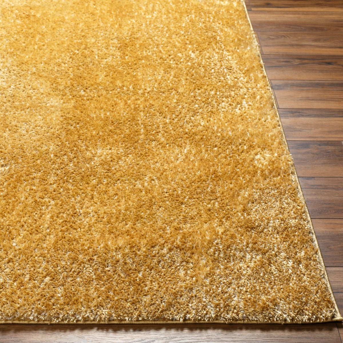 Modern hoogpolig shaggy tapijt, geel, 160x213 cm, CLAIRE