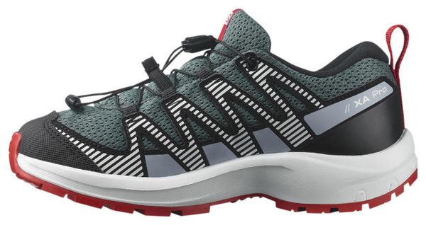 Salomon XA Pro V8 Junior Bleu Rouge Enfant