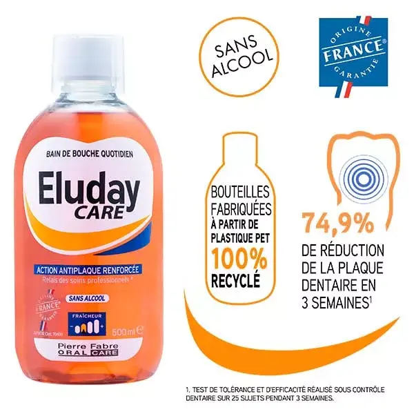 Eluday Care Enxaguante Bucal Diário 500ml