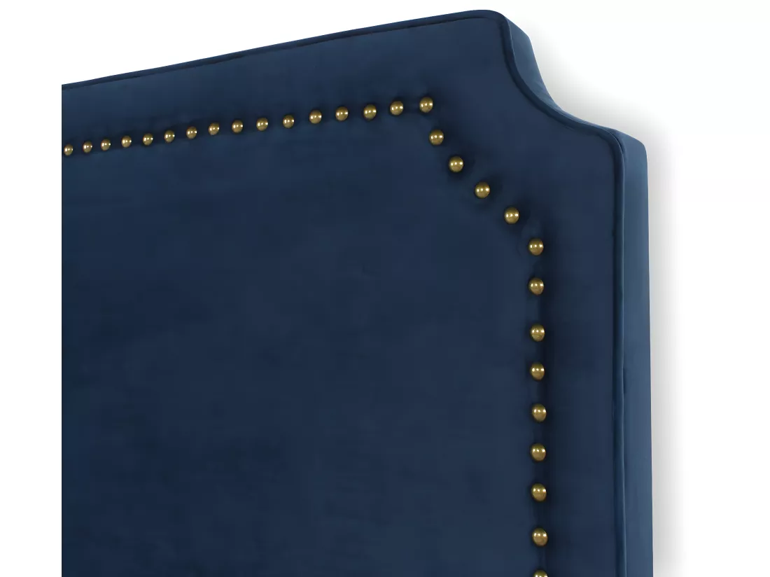 Tête de lit Diana Velours 160cm Bleu Foncé