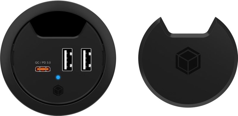 Raidsonic - ICY BOX IB-HUB1407 - USB Tafeloplaadstation - Zwart - USB-C, USB-A