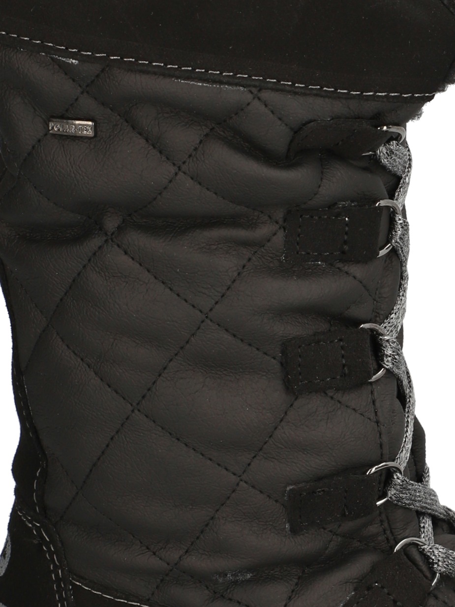 Lederkombination Snowboot