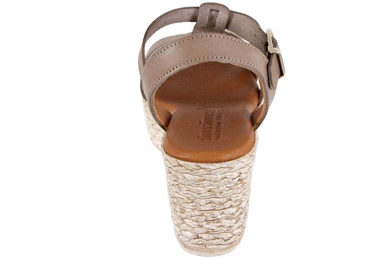 TIM OG SIMONSEN OLGA LINO SANDAL I LYSEBRUNT SKIND