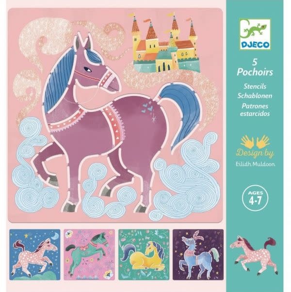 Djeco Djeco sjablonen paarden