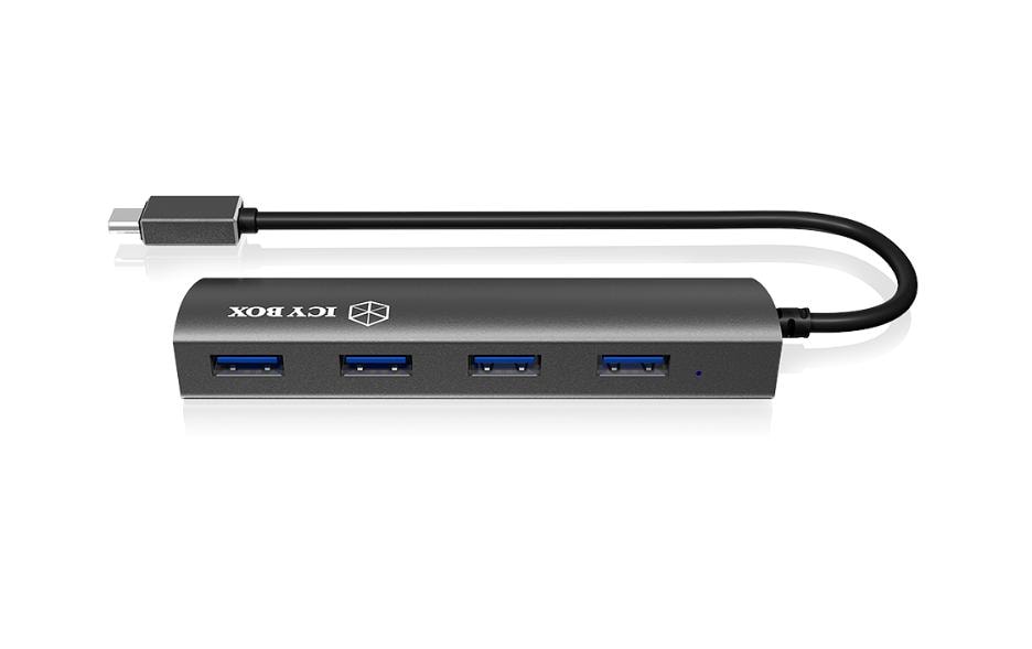 USB-Hub IB-AC6405-CUSB-3.0-Hub mit vier Ports und USB Type-C Anschluss