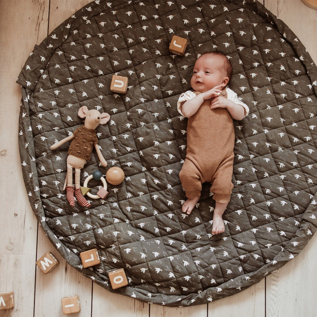 play&go baby speelkleed en draagtas noomad soft - birds
