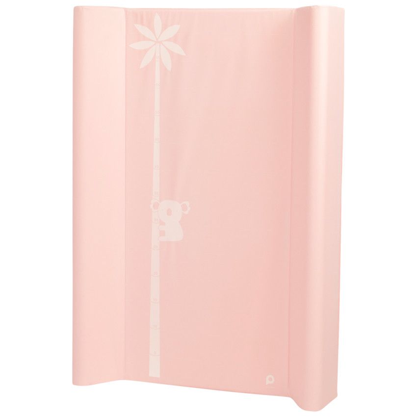 Matelas à langer Koala avec toise - Rose - Ecru