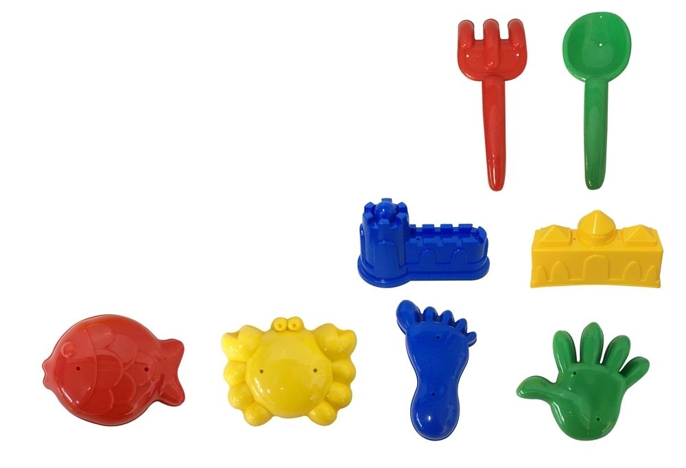 Lastebil med sandleker