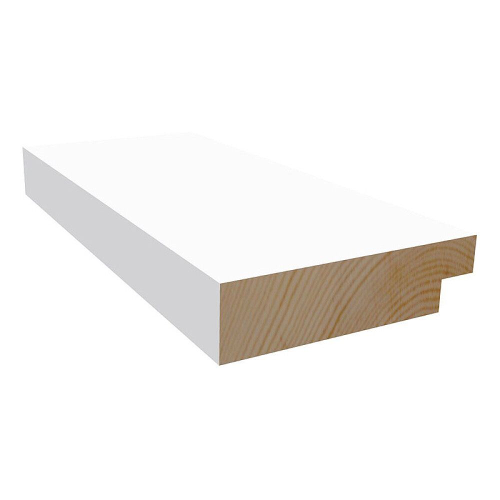 UTFORING MOELVEN 18X350X2400MM HVIT