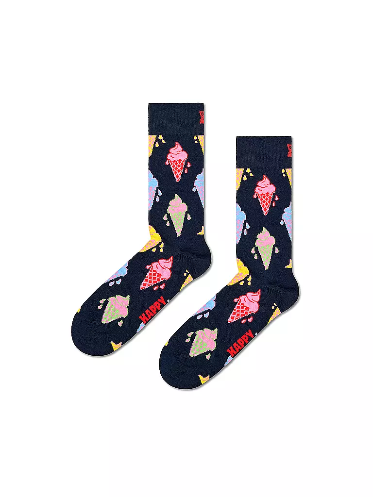 HAPPY SOCKS Damen Geschenkbox Socken 3er Pkg 36-40 navy. dunkelblau