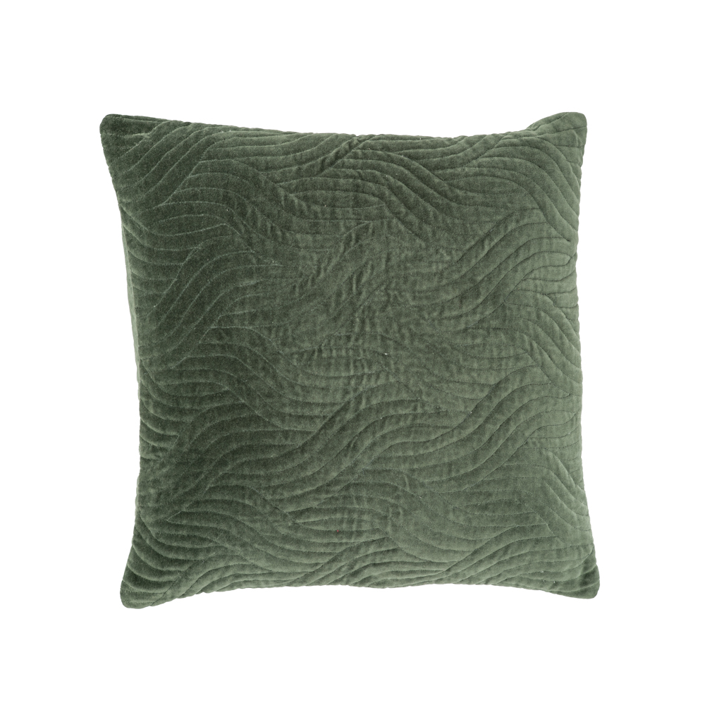 Sierkussen Curve velours cadmium 50x50 cm