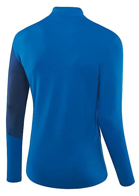 LOFFLER - T-SHIRT ML DEMI ZIP BLOCK TRANSTEX MERINO M