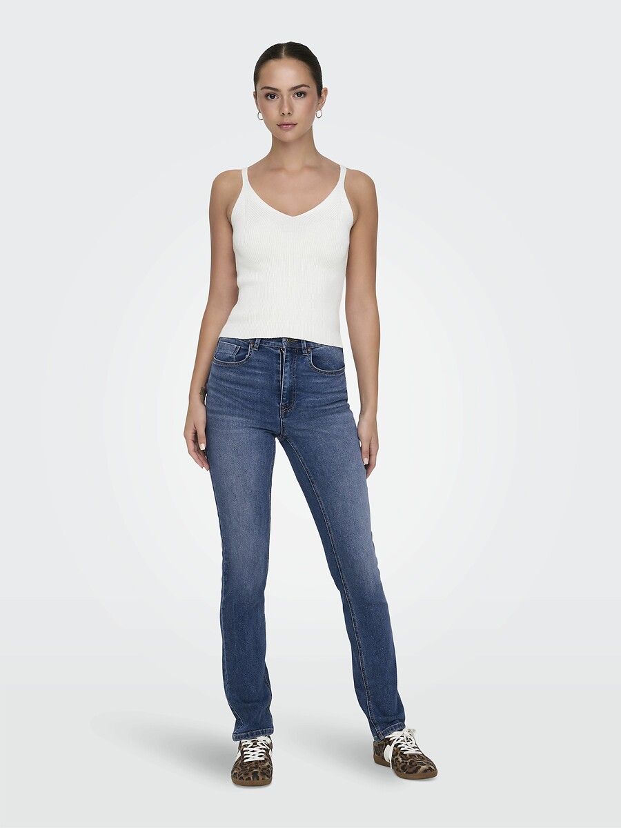 SOMENTE<br>Calças jeans slim de cintura alta