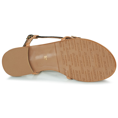 JB Martin - ALOHA - TOILE NOIR / CUIR CAMEL