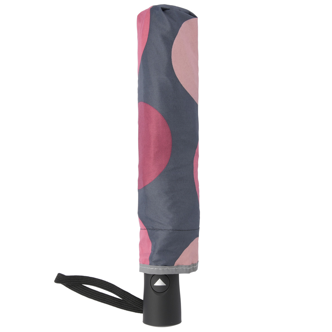 Gina Benotti Regenschirm mit Reflektoren rosa / dunkelblau