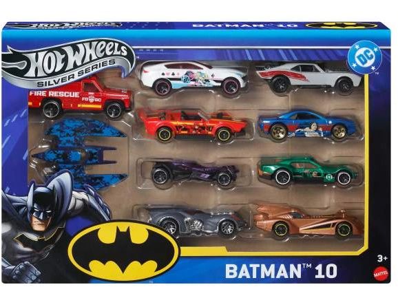 Hot Wheels Action Cars Batman 10-Pack Fahrzeuge im Massstab 1:64