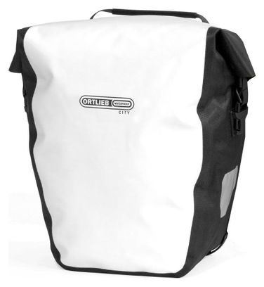 Paire de Sacoches de Porte Bagage Ortlieb Back-Roller City 40L Blanc / Noir
