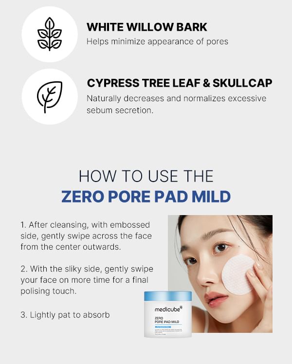 medicube - Zero Pore Pad Mild