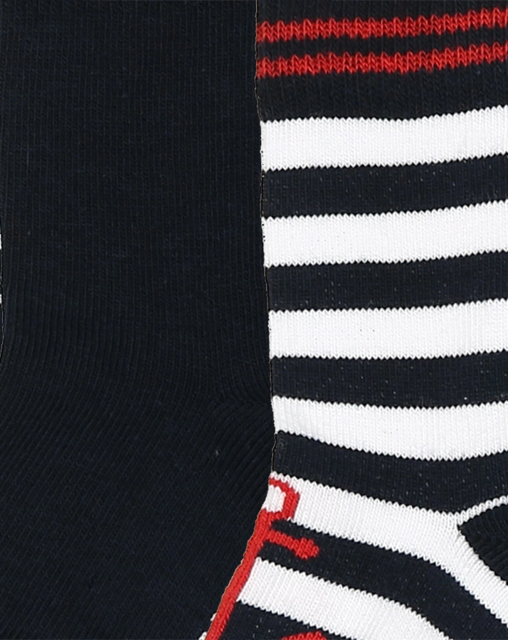 Socken ANKER 4er-Pack in weiß/dunkelblau