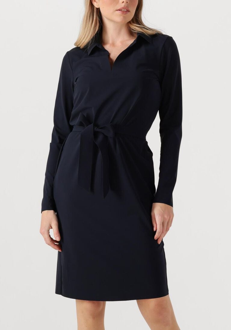donkerblauwe japan tky midi jurk nenema