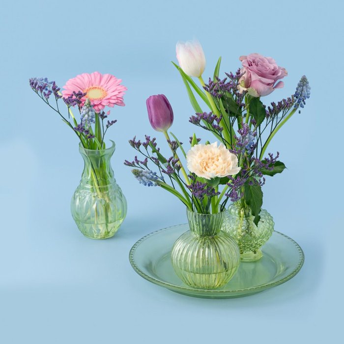 Voorjaarsbloemen | Met 3 vaasjes
