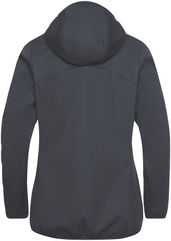 Jack Wolfskin - WINDHAIN HOODY W - Softshell-jack - Zwart - Ademend - Waterafstotend - Winddicht