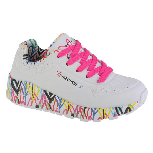 Skechers Uno Lite Trainers Branco EU 36 Rapaz