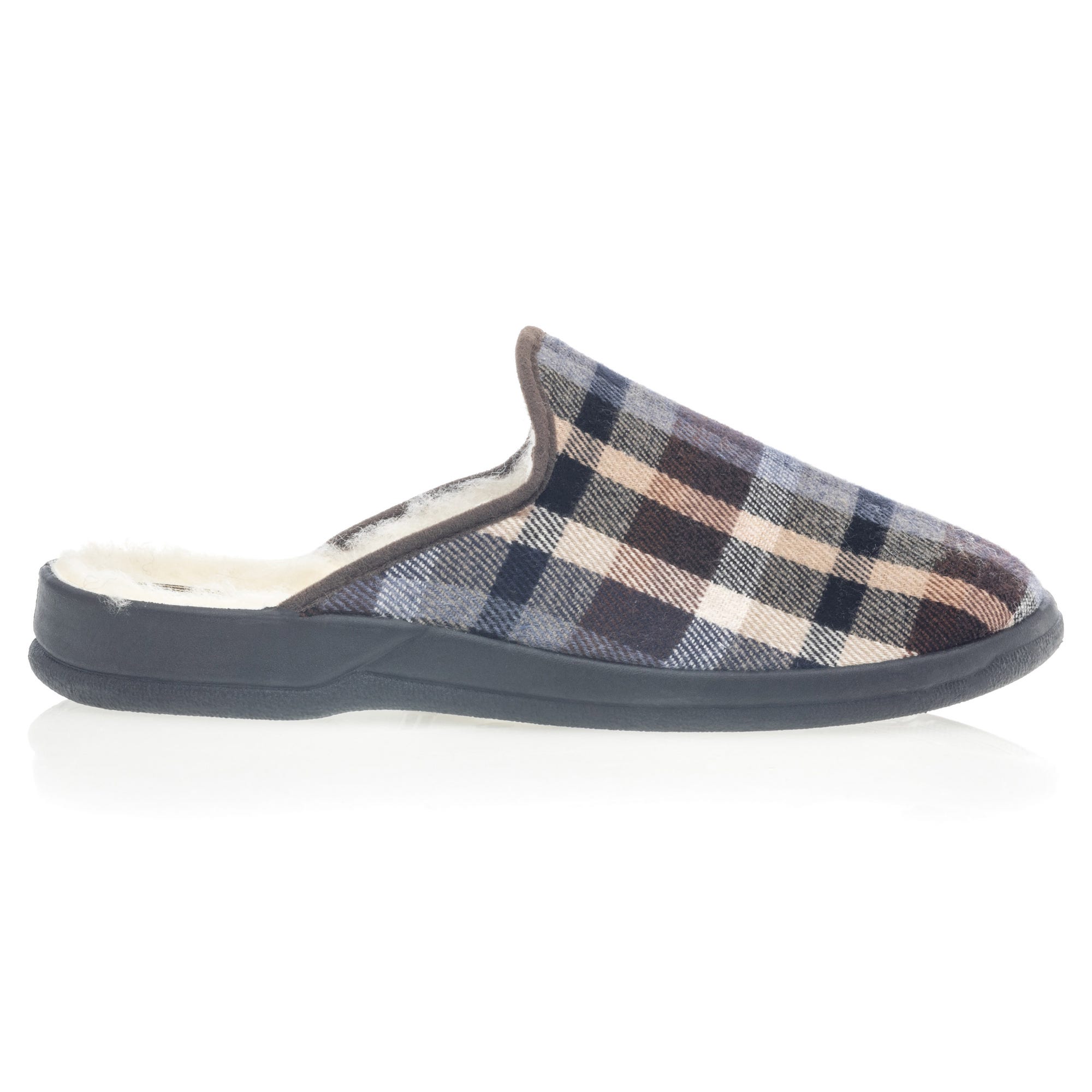 Pantoufles mules Homme marron